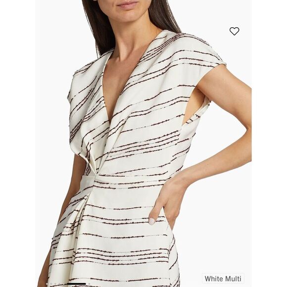 Proenza Schouler Stella Top In Textured Stripe NWT Size 2 - Picture 6 of 12